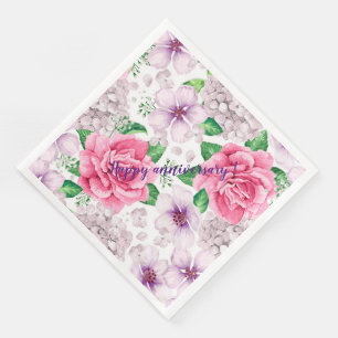 Elegant Modern Vintage Trendy Floral Napkin