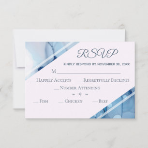 *~* Elegant Modern Watercolor RSVP Wedding