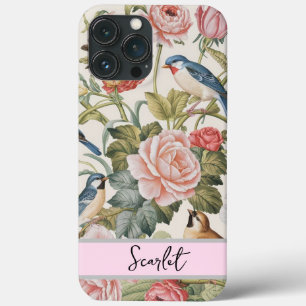 Elegant modern watercolor  wild  flowers iPhone 13 pro max case