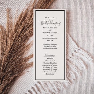 Elegant Modern Wedding Flat Program