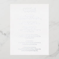 Elegant Modern Wedding Foil Enclosure Card
