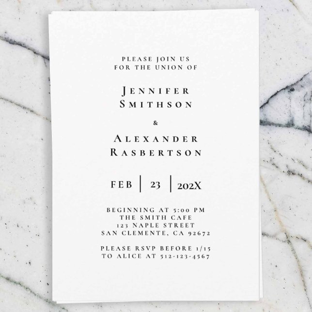Elegant Modern Wedding Invitation (Creator Uploaded)