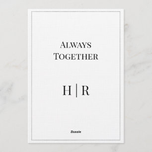 Elegant Modern Wedding Invitation Timeless