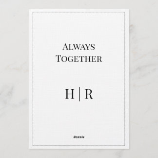 Elegant Modern Wedding Invitation | Timeless