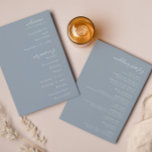Elegant Modern Wedding Program<br><div class="desc">Celebrate your special day with this elegant minimalist wedding program. Featuring a clean, modern design with timeless typography, this double-sided program highlights your ceremony details on one side and your wedding party on the other. Customise with your names, wedding date, and personalised details to create a program that beautifully reflects...</div>