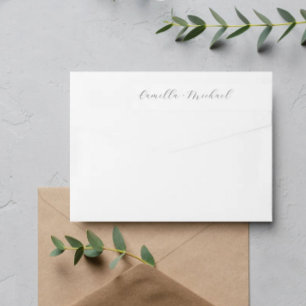 Elegant Modern Wedding Return Address Labels