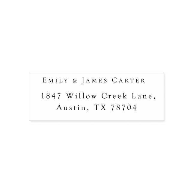 Elegant Modern Wedding Return Address Self-inking  Stamp (Design)