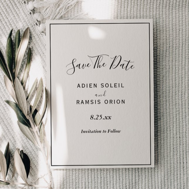 Elegant Modern Wedding Save The Date (Creator Uploaded)