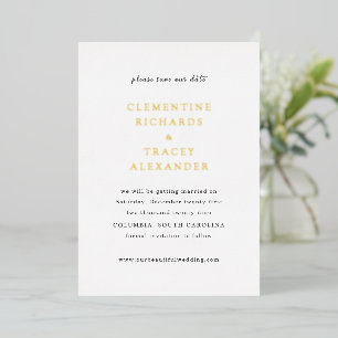 Elegant Modern Wedding Save the Date