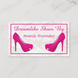 Elegant Modern White Marble Business Card