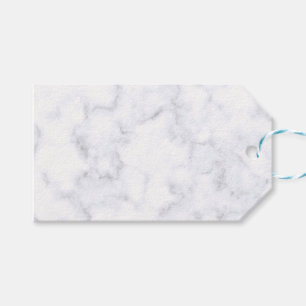 Elegant Modern White Marble Gift Tags