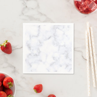 Elegant Modern White Marble Napkin