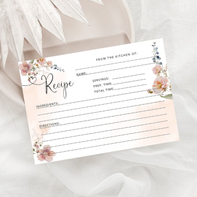 Elegant Modern Wildflowers Bridal Shower Recipe (Creator Uploaded)