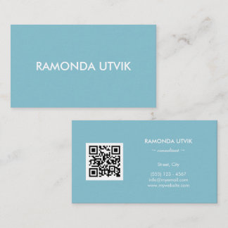 Elegant Modern with QR code Business Card