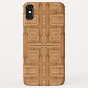Elegant Modern Wood Geometric Design iPhone XS Max Case