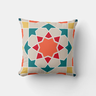 Elegant Moderne Mosaic Zellige Moroccan Tile 1 Cushion