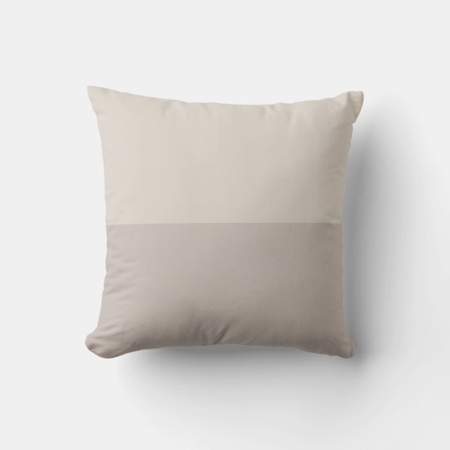 Elegant Modish Beige Colour Graceful Modern Plain Cushion (Front)