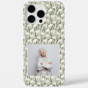 Elegant Moms Day Gifts Tulip Floral Custom iPhone 16 Pro Max Case