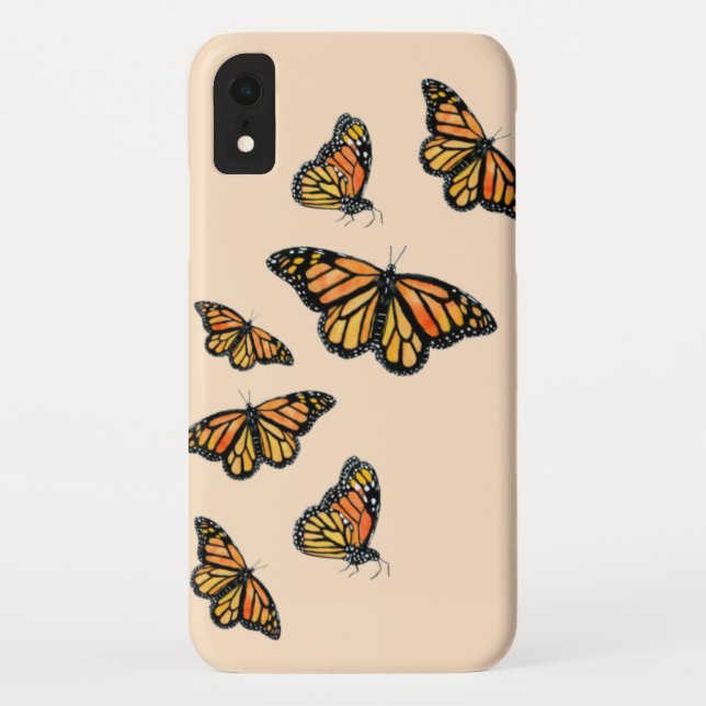 Elegant monarch butterflies nature Case-Mate iPhone case (Back)