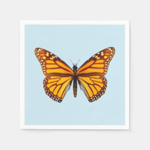 Elegant Monarch Butterfly Party Napkin