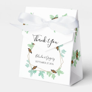 Elegant Monarch Butterfly Wedding Favour Box