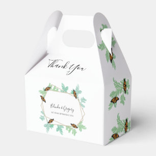 Elegant Monarch Butterfly Wedding Favour Box
