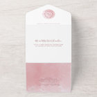 Elegant Monogram and Dusty Rose Watercolor Wedding