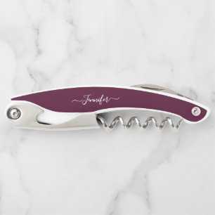 Elegant Monogram Beer Wine Corkscrew Bottle Opener