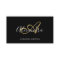 Elegant Monogram Black Gold Script Name