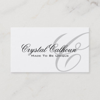 Elegant Monogram Business Card Template