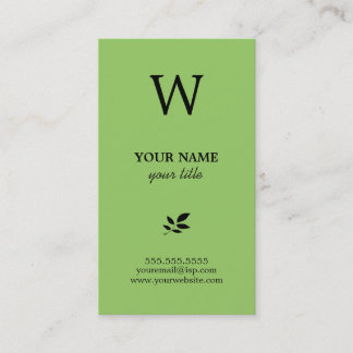 Elegant Monogram Business Cards
