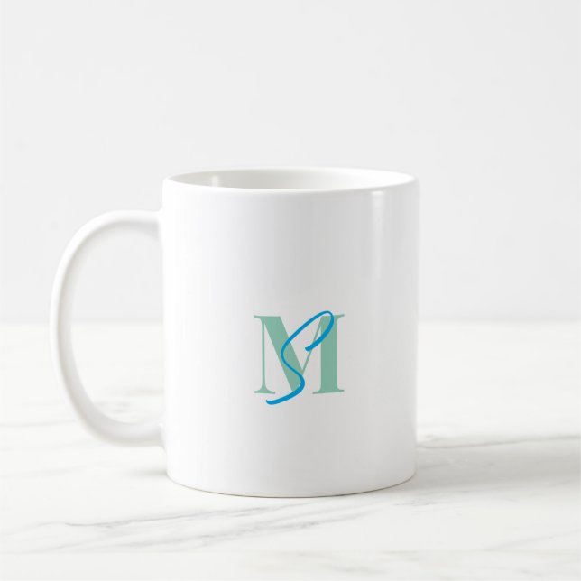 Elegant Monogram  Coffee Mug (Left)