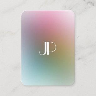 Elegant Monogram Colourful Template Luxury Modern Business Card