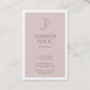 Elegant Monogram Design Beautiful Plain Luxury Business Card