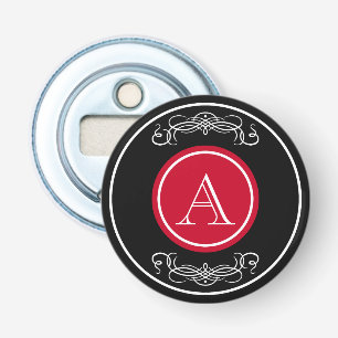 Elegant monogram design bottle opener