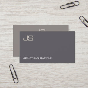 Elegant Monogram Design Modern Professional Luxury Business Card
