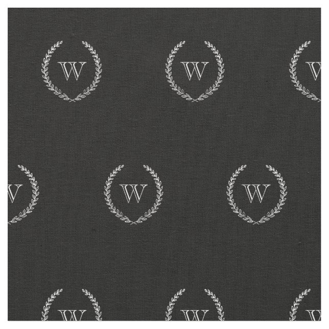 Elegant Monogram Fabric (Close Up)