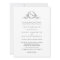 Elegant Monogram Formal Wedding Invitation