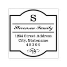 Elegant Monogram Frame Return Address