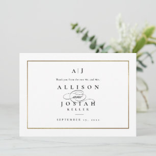 Elegant Monogram Gold Wedding