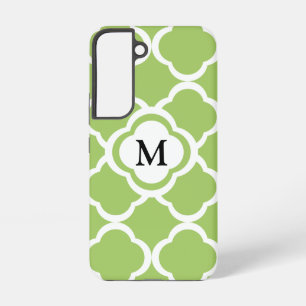 Elegant Monogram Green Samsung Galaxy Case