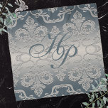 Elegant Monogram Grey Taupe Royal Damask  Scarf<br><div class="desc">Elegant Grey and Taupe Damask pattern with light shading. The shading is a simulated effect. Personalise this design by adding your name,  initials,  commemorative date,  monogram or graphic. RemiDeVan© High Quality printing. remidevandesigns@gmail.com for customisation support.</div>