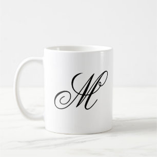 Elegant Monogram Initial  Coffee Mug