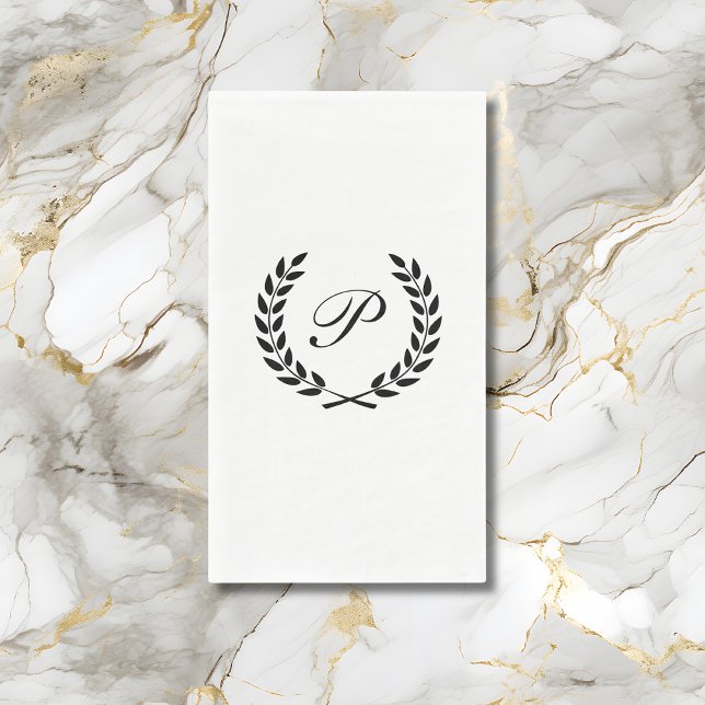 Elegant Monogram Initial  Napkin (Creator Uploaded)