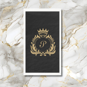Elegant Monogram Initial Napkin