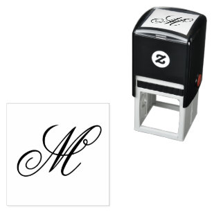 Elegant Monogram Initial Self inking Stamp