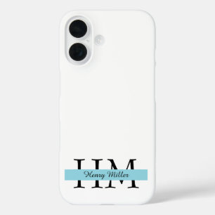 Elegant Monogram iPhone Case   Personalised