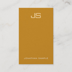 Elegant Monogram Luxurious Premium Pearl Finish Business Card