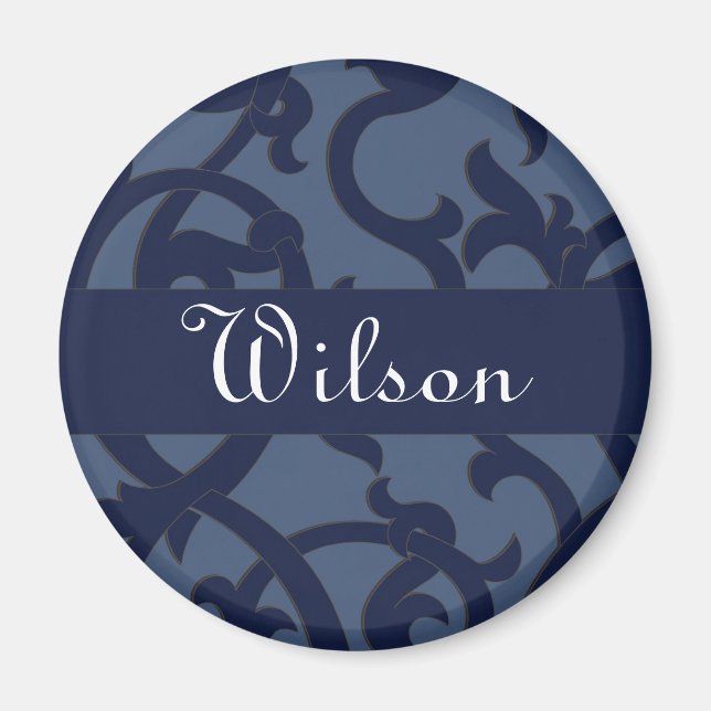 Elegant Monogram Magnets (Front)
