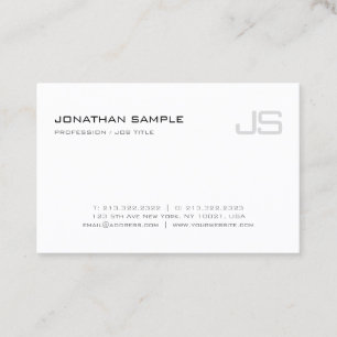 Elegant Monogram Modern Design Template Cool Business Card